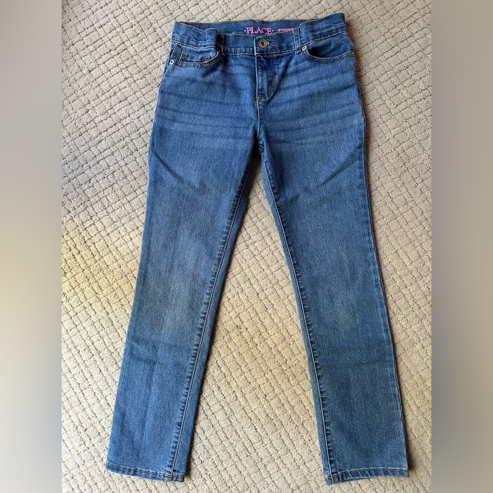 Children’s Place Medium Wash Straight Leg Skinny Jeans
